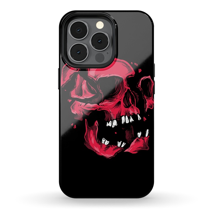 iPhone 13 pro StrongFit broken skull by Lucas Dutra