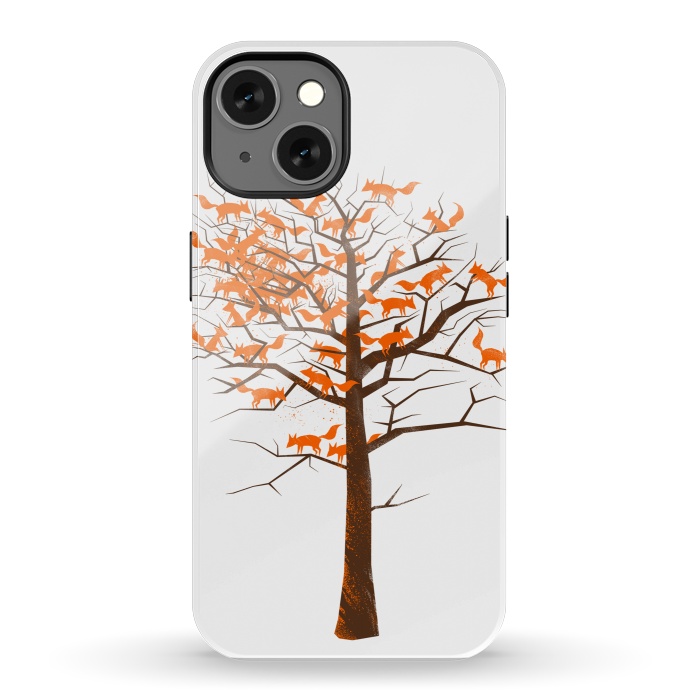 iPhone 13 StrongFit Blazing Fox Tree by 38 Sunsets
