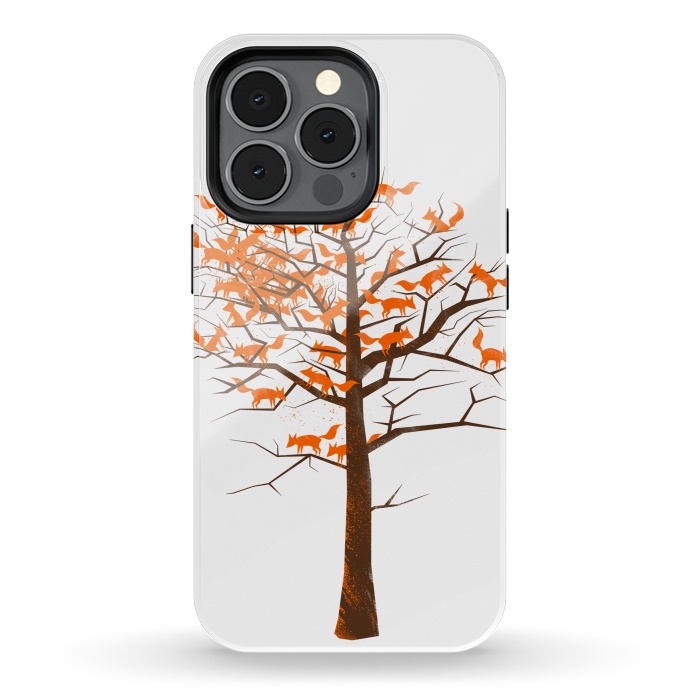 iPhone 13 pro StrongFit Blazing Fox Tree by 38 Sunsets