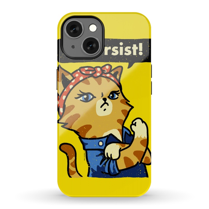 iPhone 13 StrongFit Purrrsist! by Vó Maria
