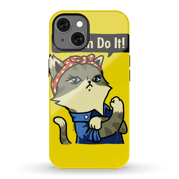 iPhone 13 StrongFit We Can Do It! Purrrsist! by Vó Maria