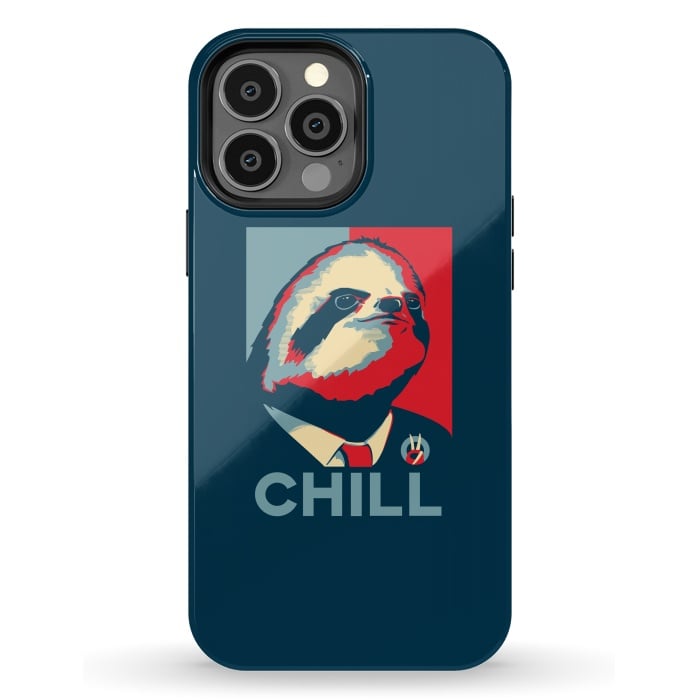 iPhone 13 Pro Max StrongFit Sloth For President by Grant Stephen Shepley