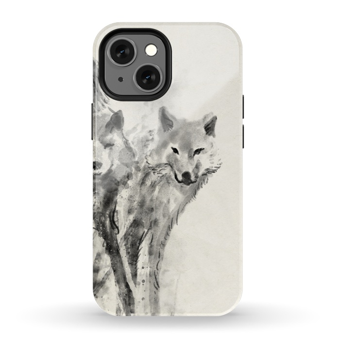 iPhone 13 mini StrongFit Wild Wolf by 38 Sunsets