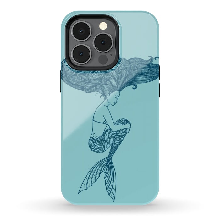 iPhone 13 pro StrongFit Mermaid by Coffee Man