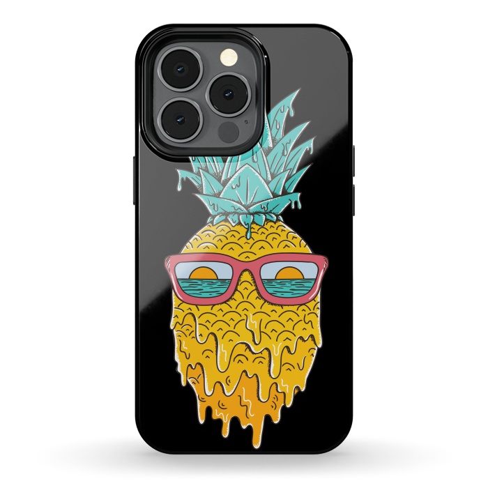 iPhone 13 pro StrongFit Pineapple Summer by Coffee Man