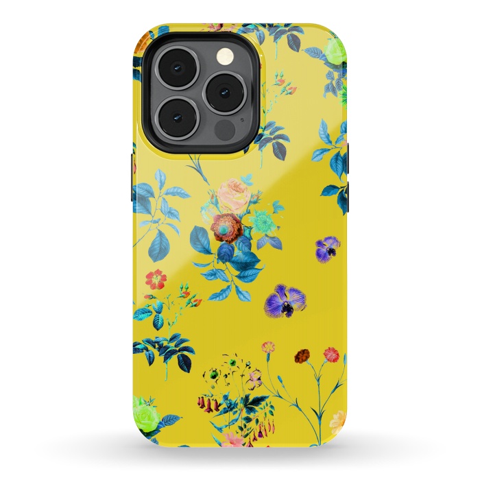 iPhone 13 pro StrongFit Floral Shower II by Uma Prabhakar Gokhale
