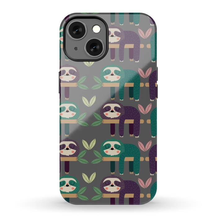 iPhone 13 StrongFit Sloths by Maria Jose Da Luz
