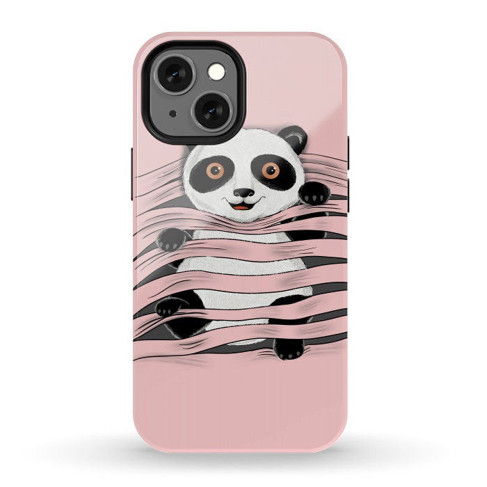 iPhone 13 mini StrongFit Little Panda by Coffee Man