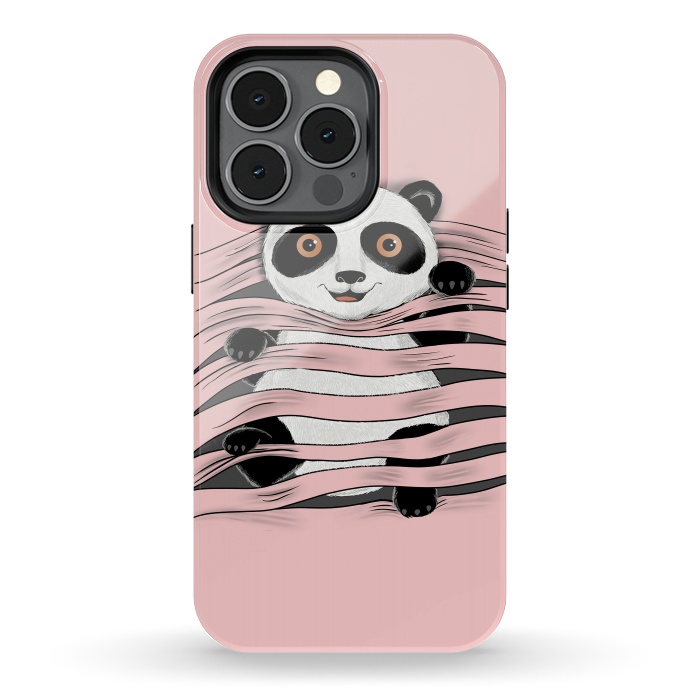 iPhone 13 pro StrongFit Little Panda by Coffee Man