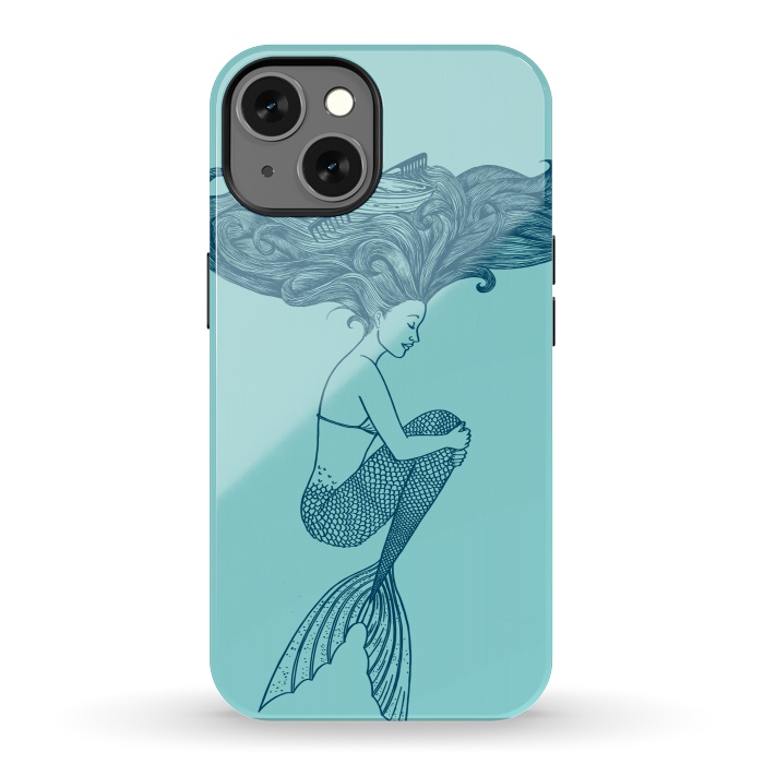 iPhone 13 StrongFit Mermaid Hairs by Coffee Man