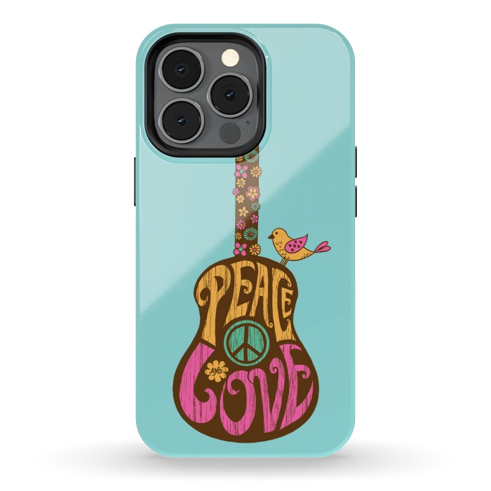 iPhone 13 pro StrongFit Peace and love by Coffee Man