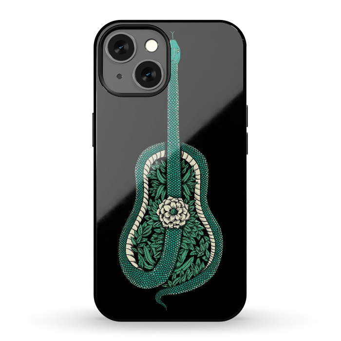iPhone 13 StrongFit Snake Guitar by Coffee Man