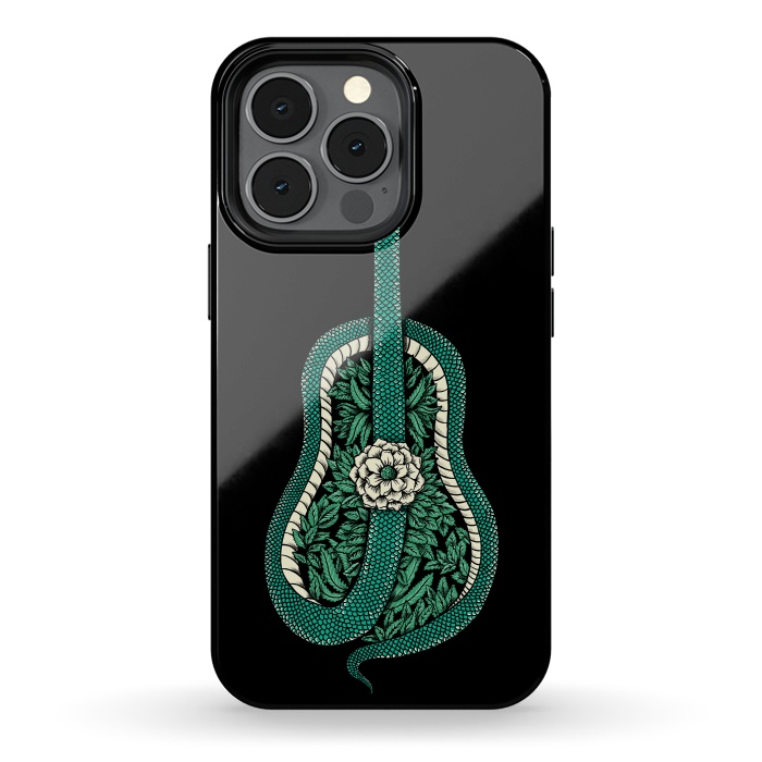 iPhone 13 pro StrongFit Snake Guitar by Coffee Man