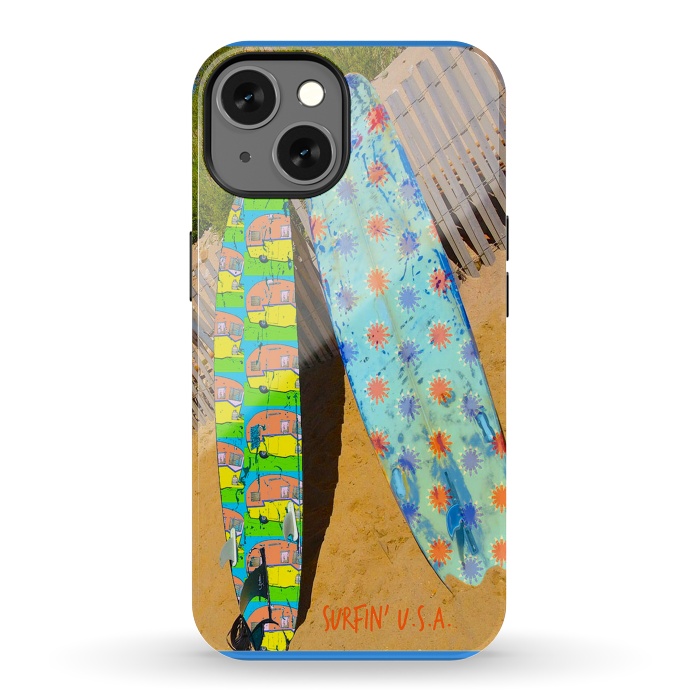 iPhone 13 StrongFit Surfin USA by Bettie * Blue