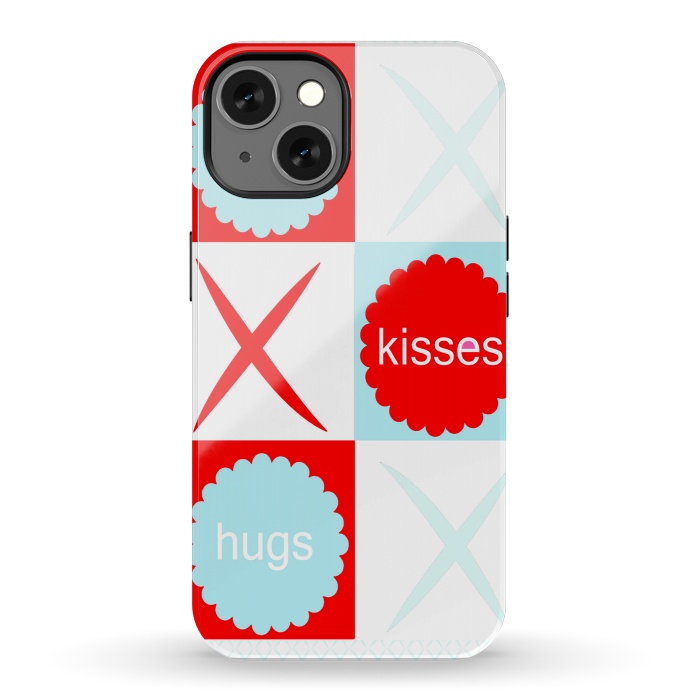 iPhone 13 StrongFit Hugs & Kissies by Bettie * Blue