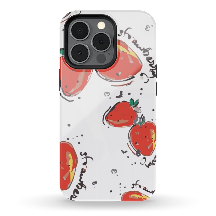 iPhone 13 pro StrongFit Strawberry Crush by MUKTA LATA BARUA