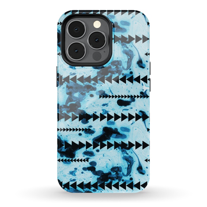 iPhone 13 pro StrongFit marble stripe by Laura Grant