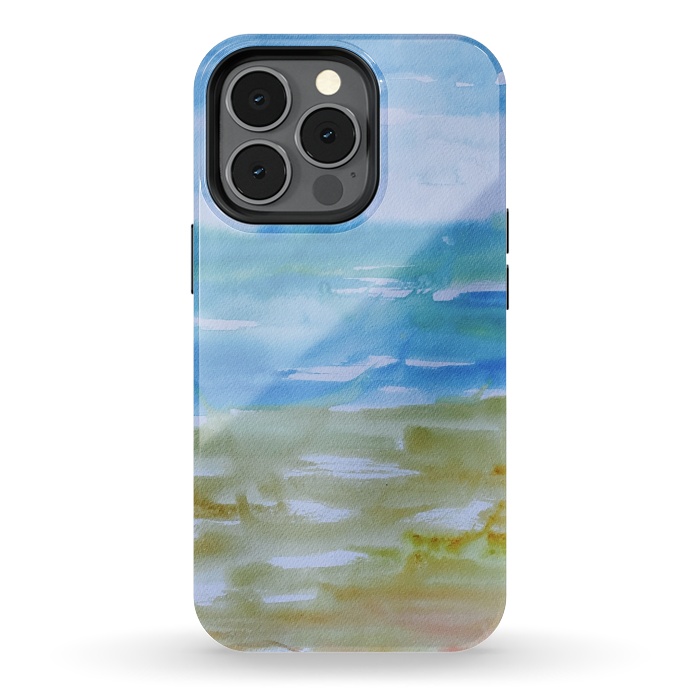 iPhone 13 pro StrongFit Miami Beach Watercolor #1 by ANoelleJay