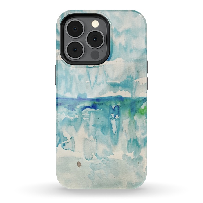 iPhone 13 pro StrongFit Miami Beach Watercolor #2 by ANoelleJay