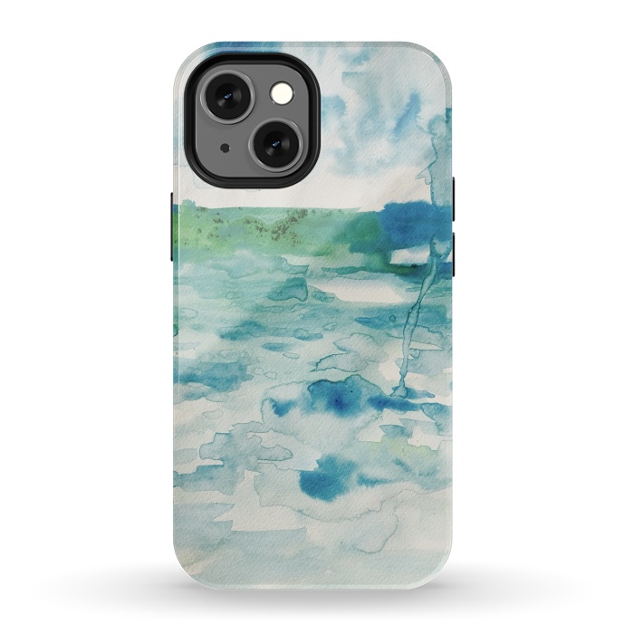 iPhone 13 mini StrongFit Miami Beach Watercolor #6 by ANoelleJay