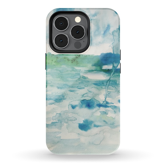 iPhone 13 pro StrongFit Miami Beach Watercolor #6 by ANoelleJay