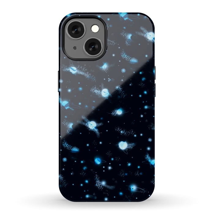 iPhone 13 StrongFit marble night sky by Laura Grant