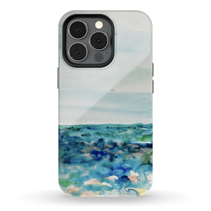 iPhone 13 pro StrongFit Miami Beach Watercolor #8 by ANoelleJay