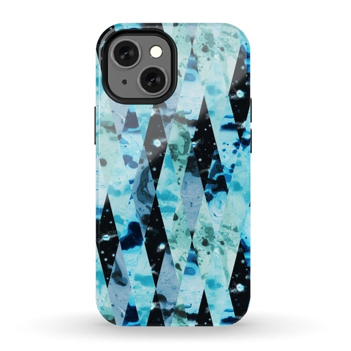 iPhone 13 mini StrongFit Marble diamonds by Laura Grant