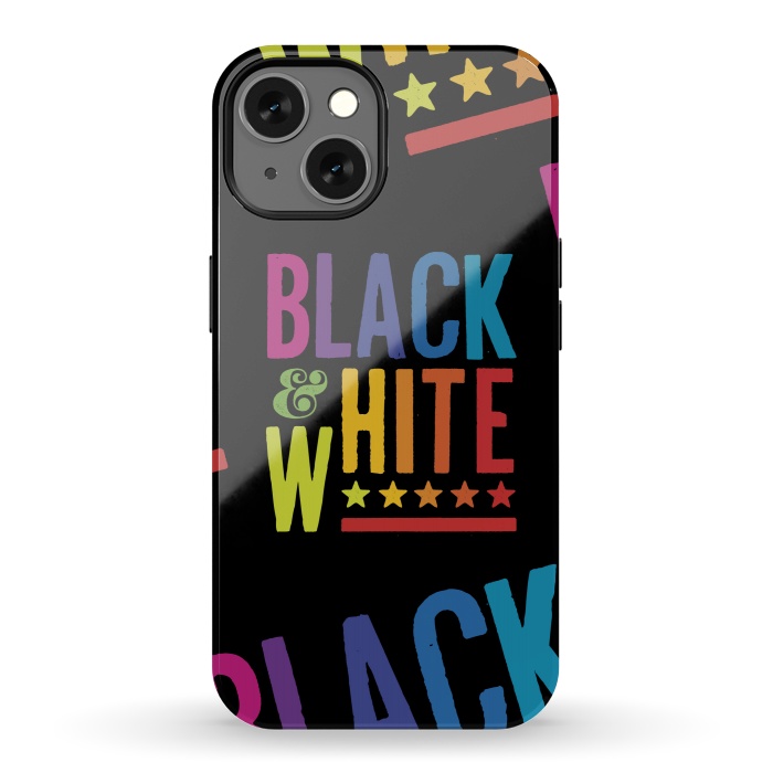iPhone 13 StrongFit Colorful Black & White by Dellán