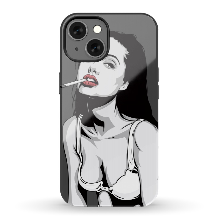 iPhone 13 StrongFit Red lips by Roland Banrévi