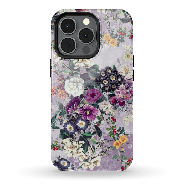 iPhone 13 pro StrongFit Floral Pattern by Riza Peker