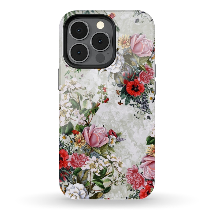iPhone 13 pro StrongFit Floral Pattern II by Riza Peker