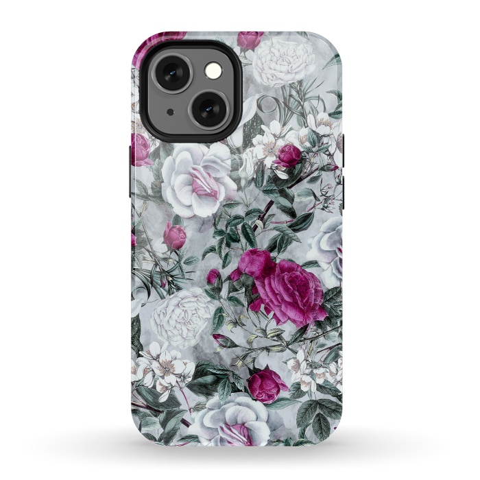 iPhone 13 mini StrongFit Floral Pattern V by Riza Peker