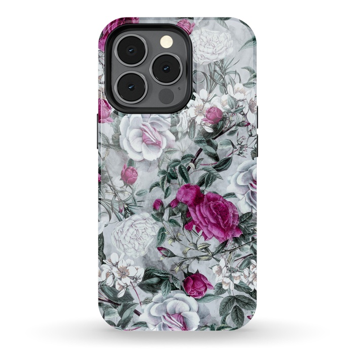 iPhone 13 pro StrongFit Floral Pattern V by Riza Peker
