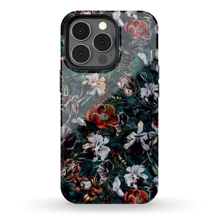 iPhone 13 pro StrongFit Floral Pattern VI by Riza Peker