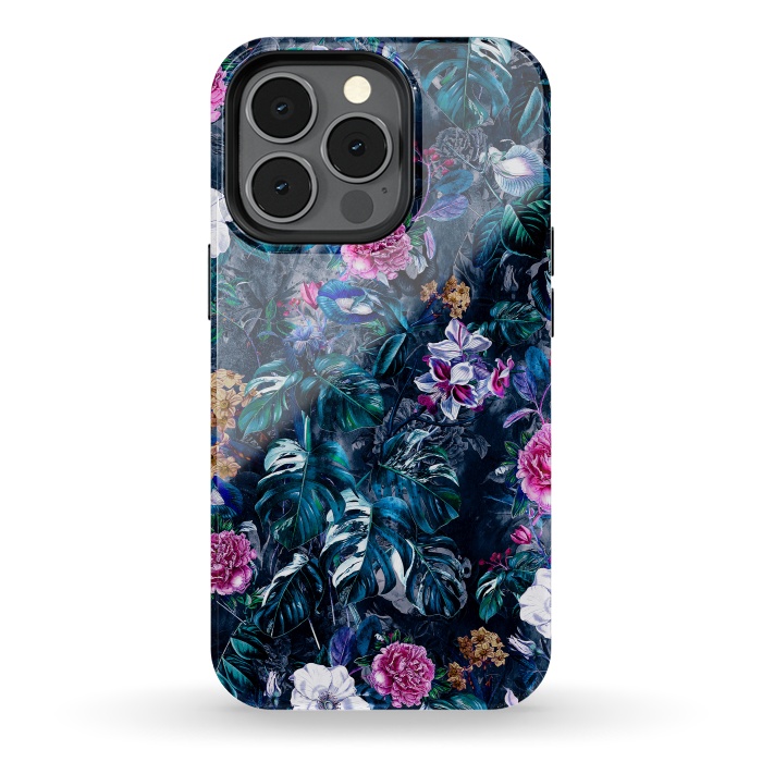 iPhone 13 pro StrongFit Floral Pattern VII by Riza Peker