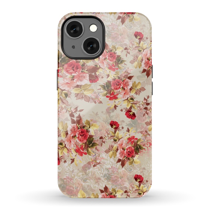 iPhone 13 StrongFit Floral Pattern X by Riza Peker