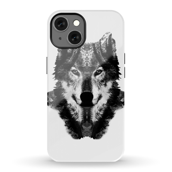 iPhone 13 StrongFit The Black Forest Wolf  by Rui Faria