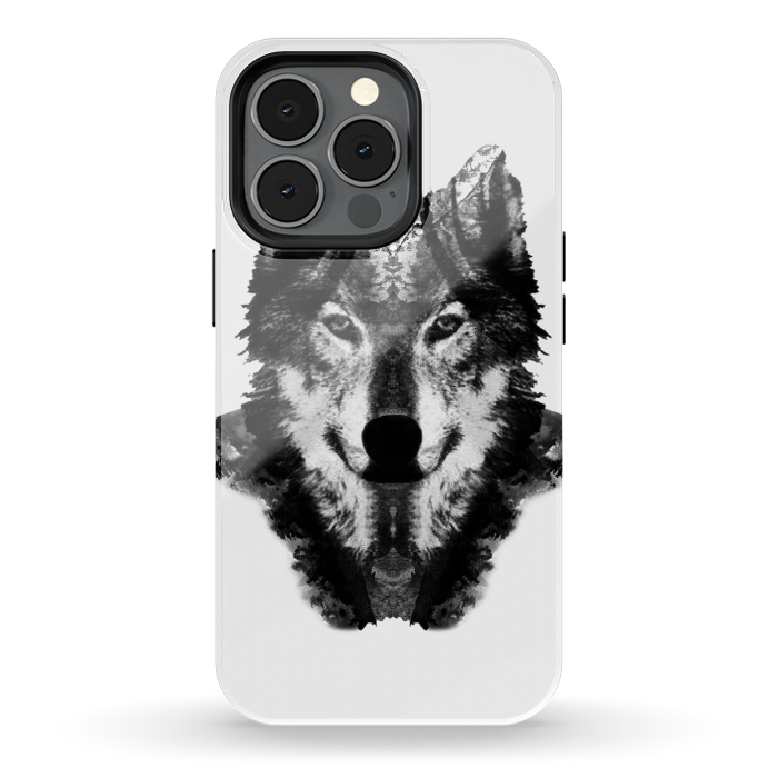 iPhone 13 pro StrongFit The Black Forest Wolf  by Rui Faria