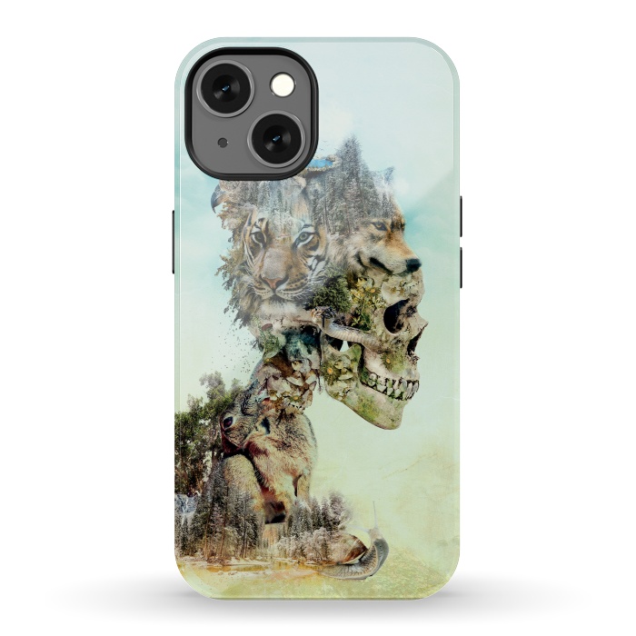 iPhone 13 StrongFit Nature Skull by Riza Peker