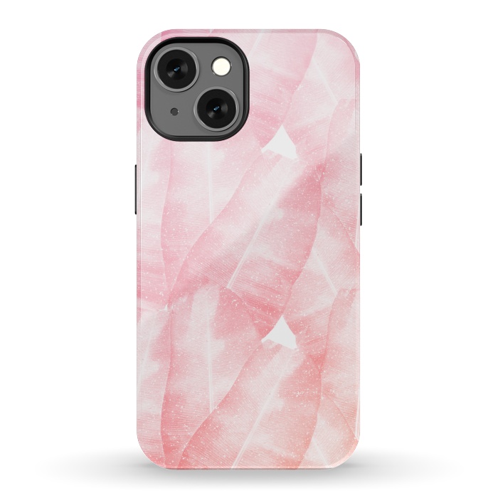 iPhone 13 StrongFit banana leaves pink by Rui Faria