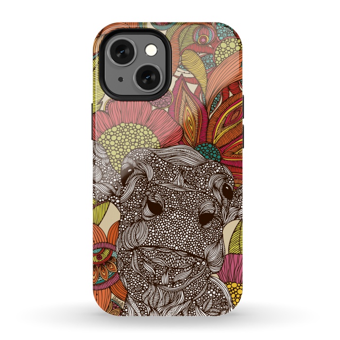 iPhone 13 mini StrongFit Arabella and the flowers by Valentina Harper