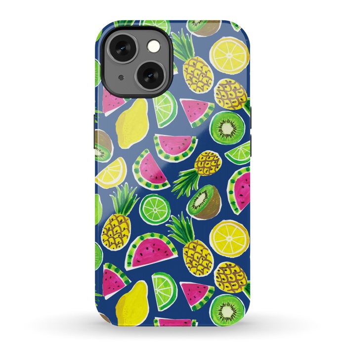 iPhone 13 StrongFit painted fruit salad by Laura Grant