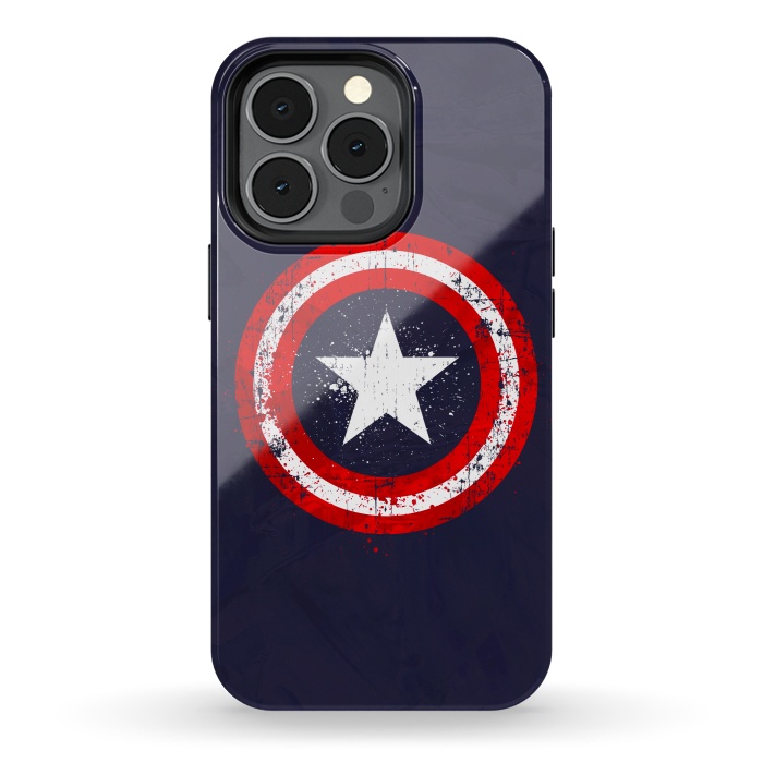 iPhone 13 pro StrongFit Captain's America splash by Sitchko