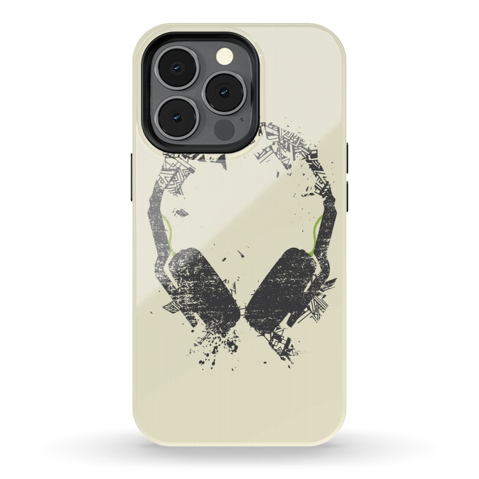 iPhone 13 pro StrongFit Art Headphones by Sitchko