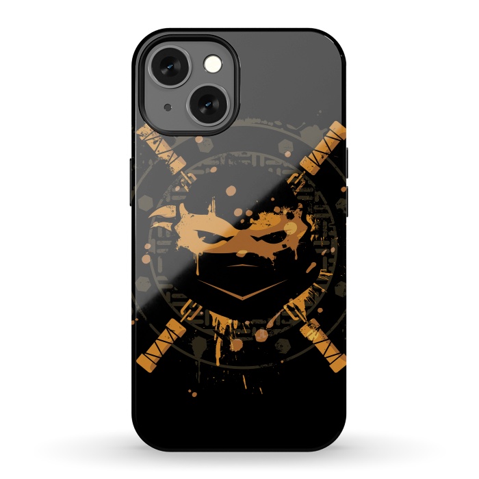 iPhone 13 StrongFit Michelangelo Turtle by Sitchko