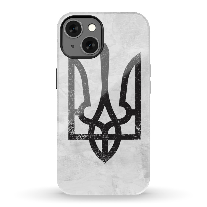 iPhone 13 StrongFit Ukraine White Grunge by Sitchko