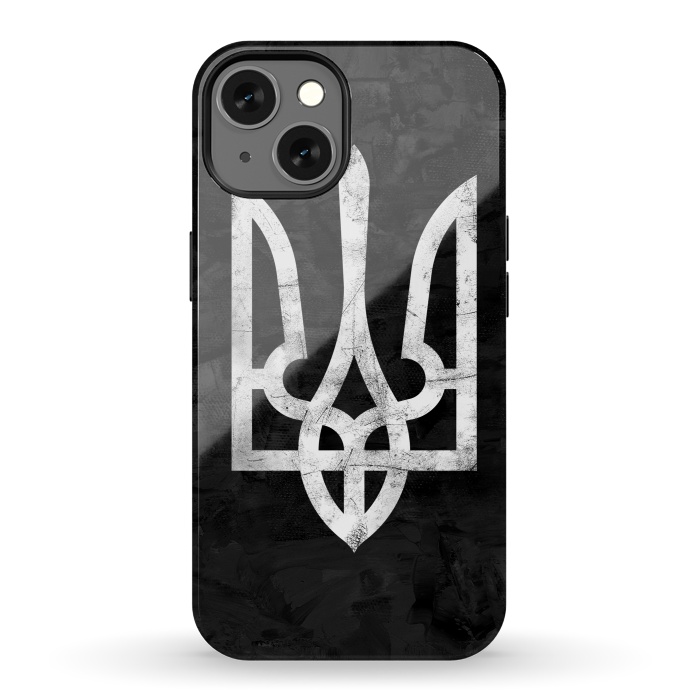 iPhone 13 StrongFit Ukraine Black Grunge by Sitchko