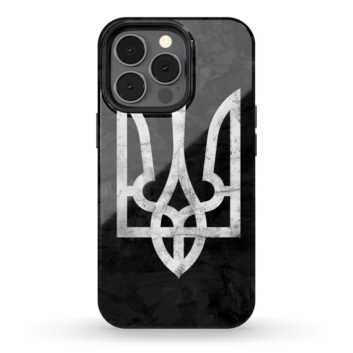 iPhone 13 pro StrongFit Ukraine Black Grunge by Sitchko