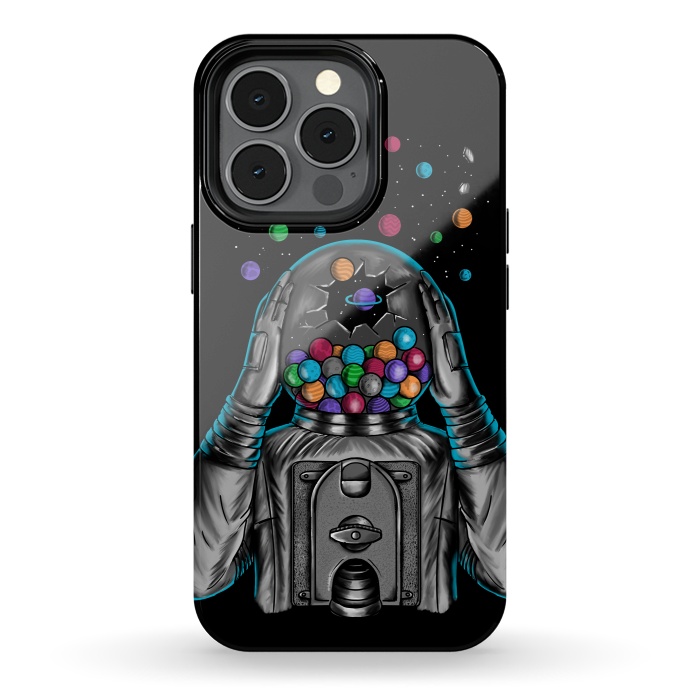 iPhone 13 pro StrongFit Astronaut Explotion by Coffee Man